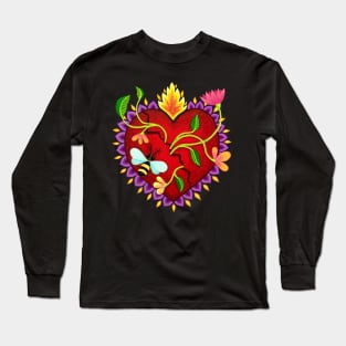 The Burning Heart of Love Long Sleeve T-Shirt